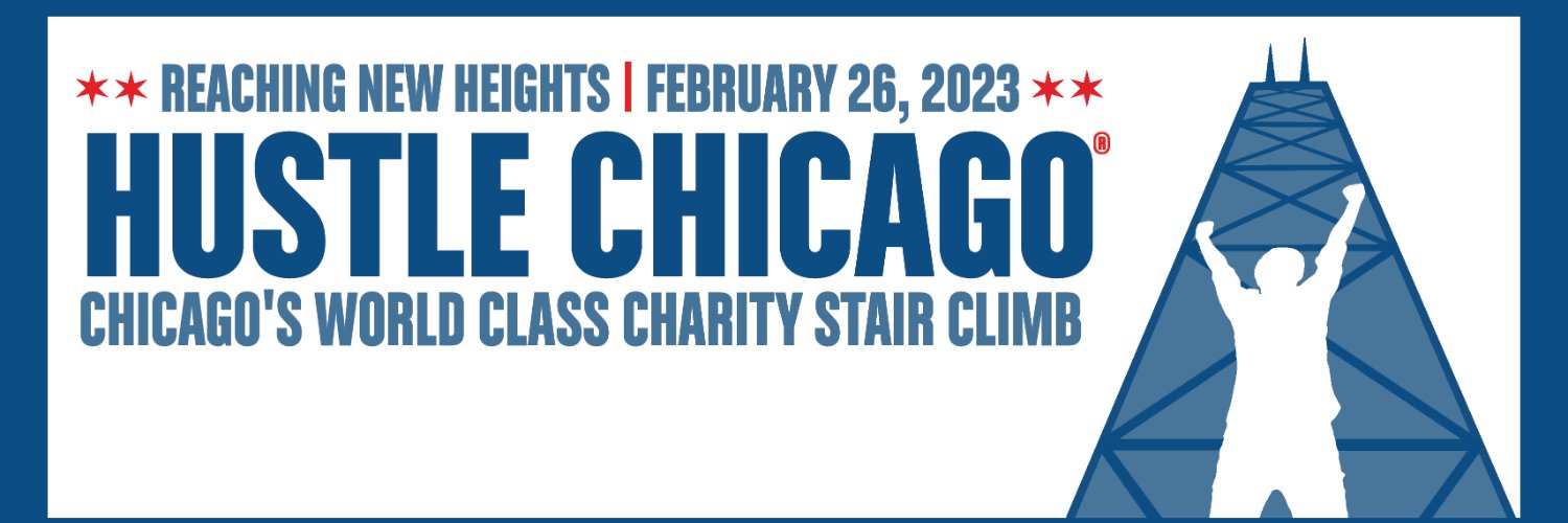 Hustle Chicago® stair climb banner