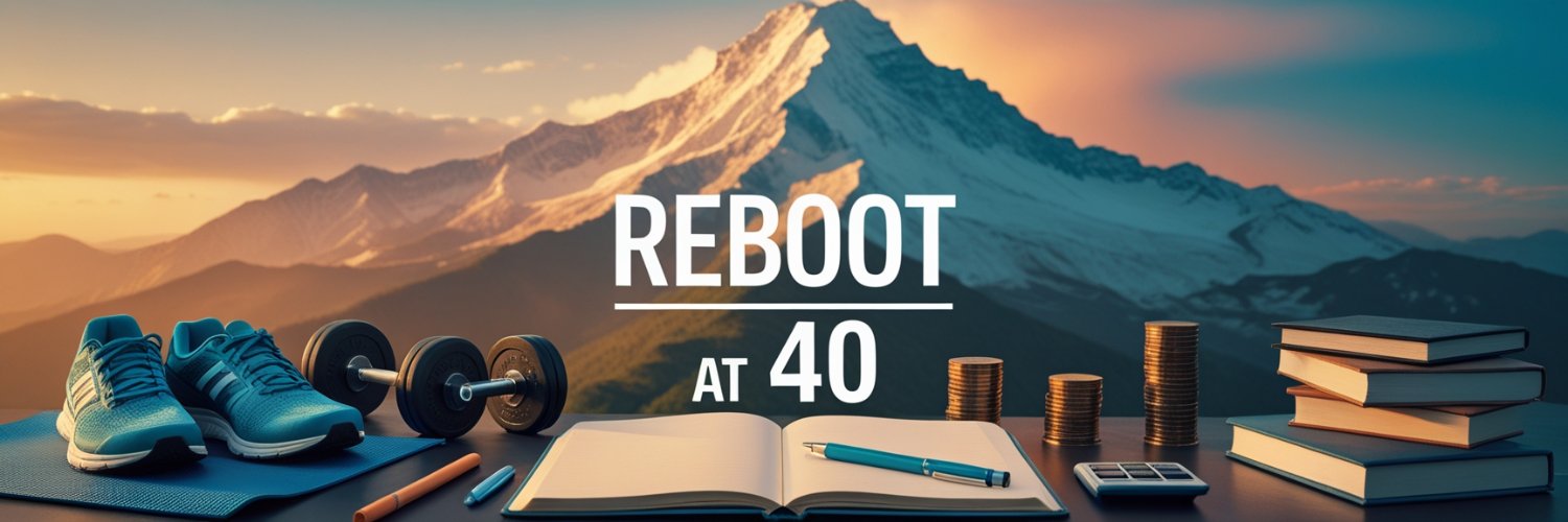 Reboot at 40's banner