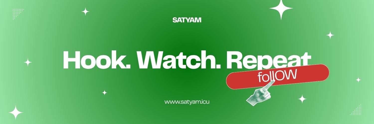 Satyam | motion designer banner