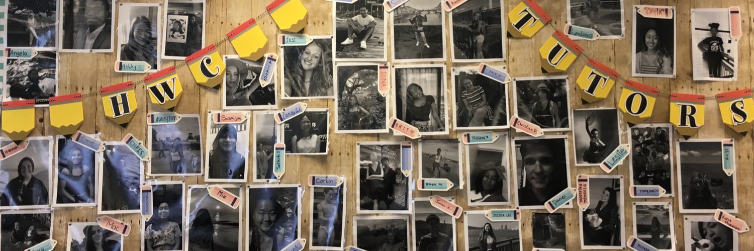 Hawk Writing Center banner