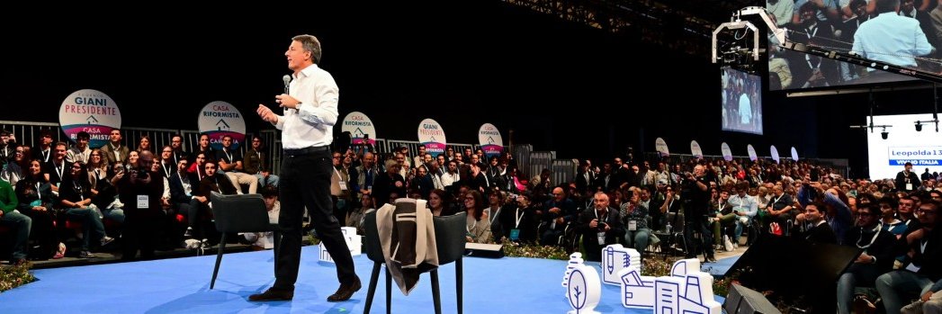Matteo Renzi banner