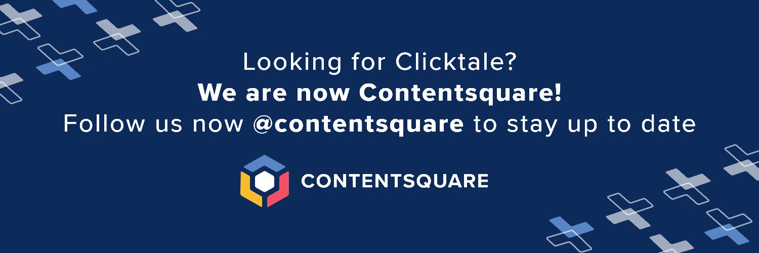 Clicktale (now Contentsquare) banner
