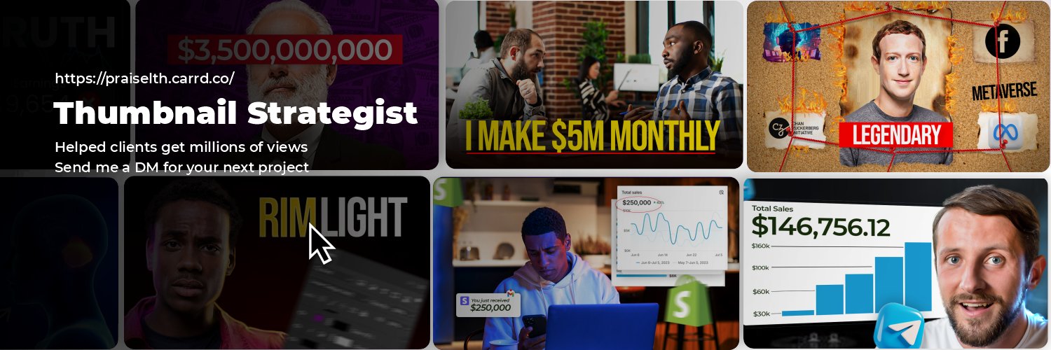 Praise | Thumbnail Strategist banner