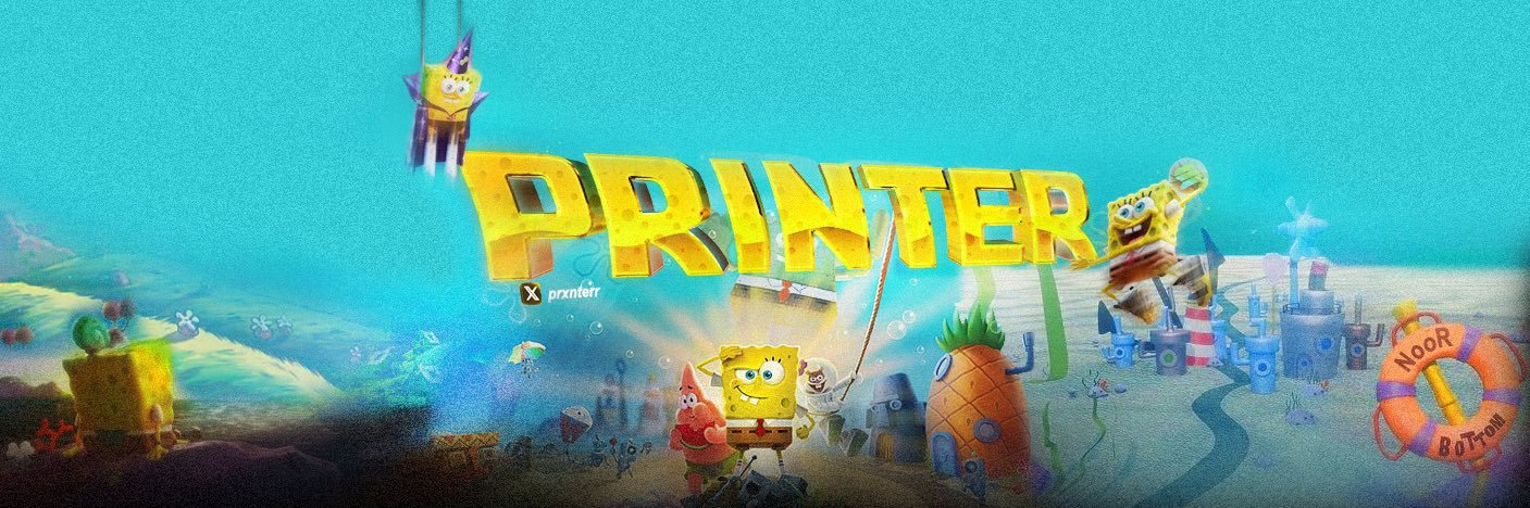 printer's banner