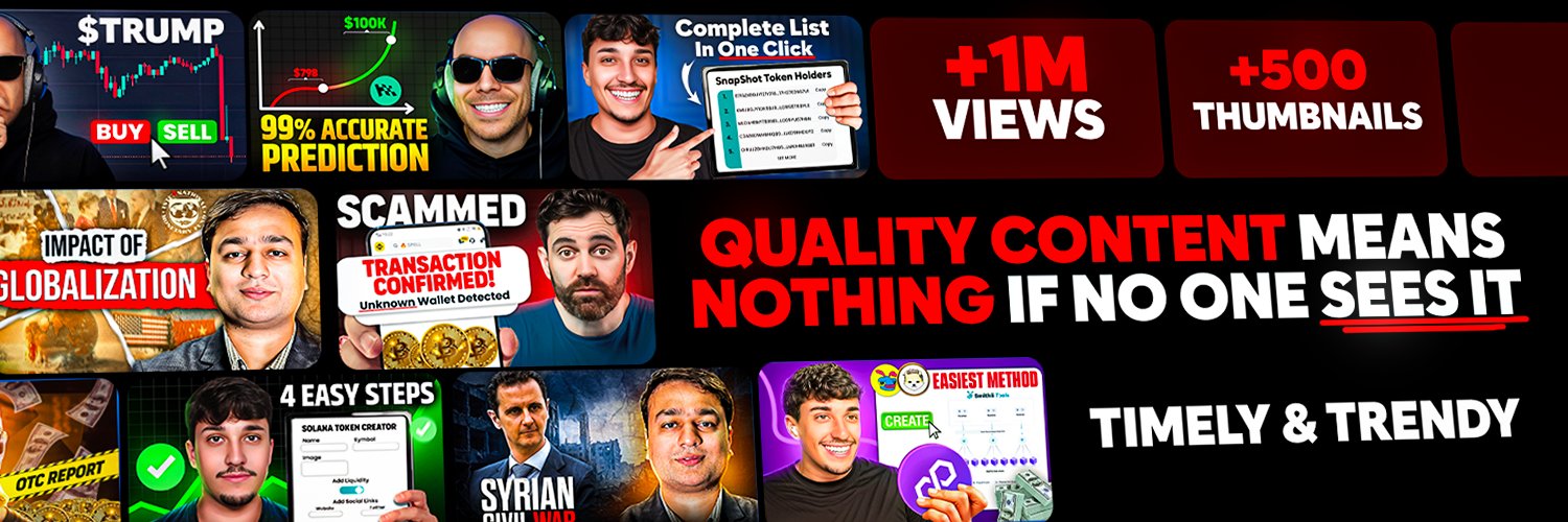 Ali || Thumbnail Designer banner