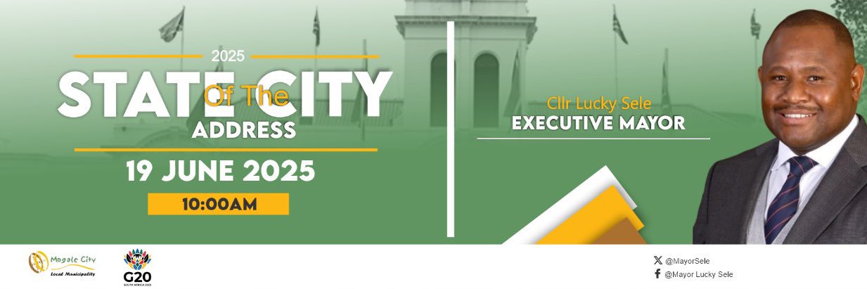 Executive Mayor Lucky Sele banner