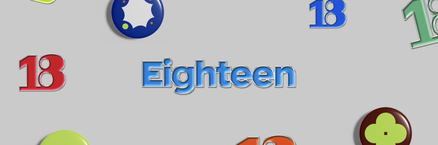 Eighteen banner