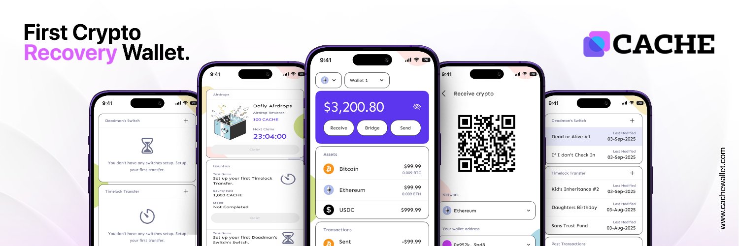 Cache Wallet's banner