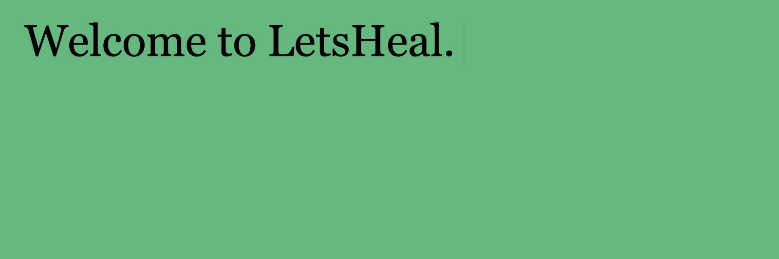 letsheal's profile banner image