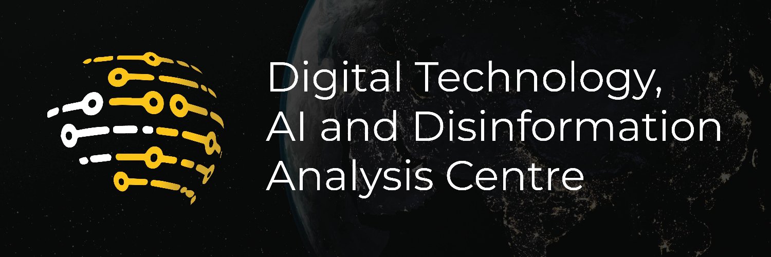 Digital Tech, AI, & Disinformation Analysis Centre's banner