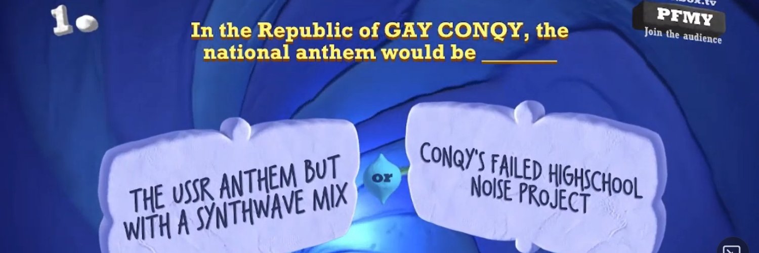 Conqy's profile banner image