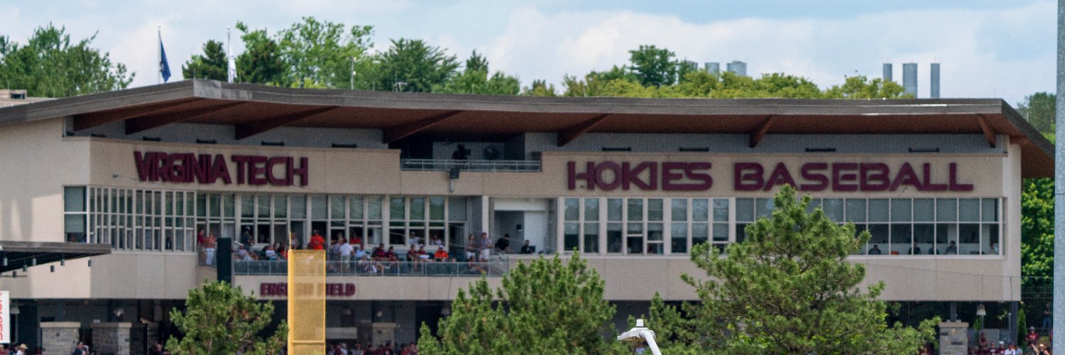 Virginia Tech Baseball Press Box banner
