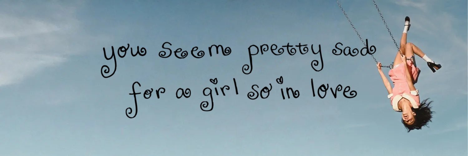 calyx seems pretty sad for a girl so in love banner