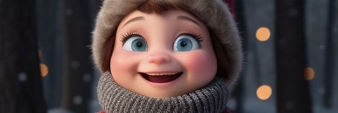 Joyful winter banner