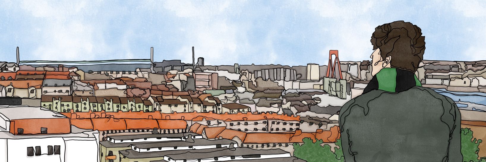 nästan som en tavla banner