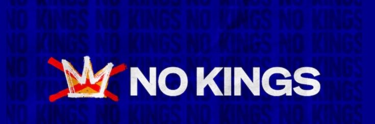 No Kings Here's banner