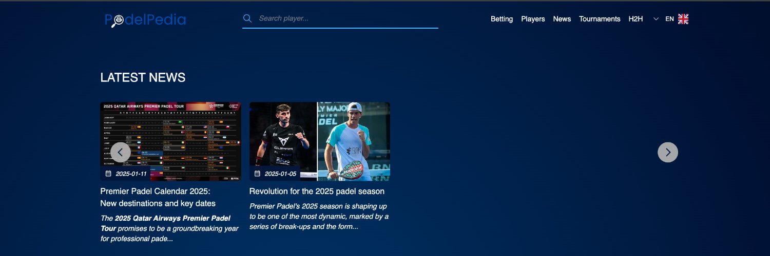 PadelPedia banner