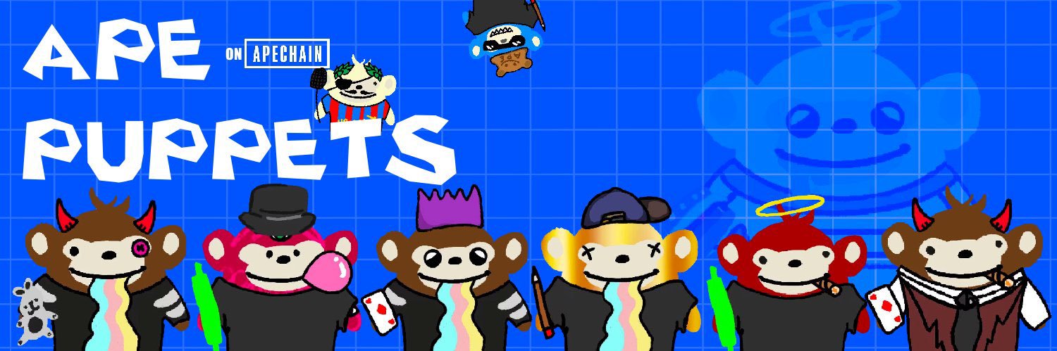 ape puppet banner