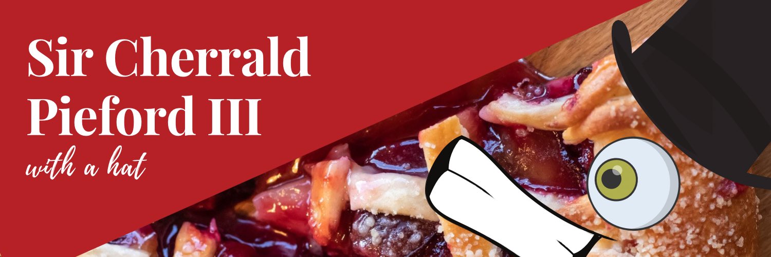 Cherry Pie with a Hat banner