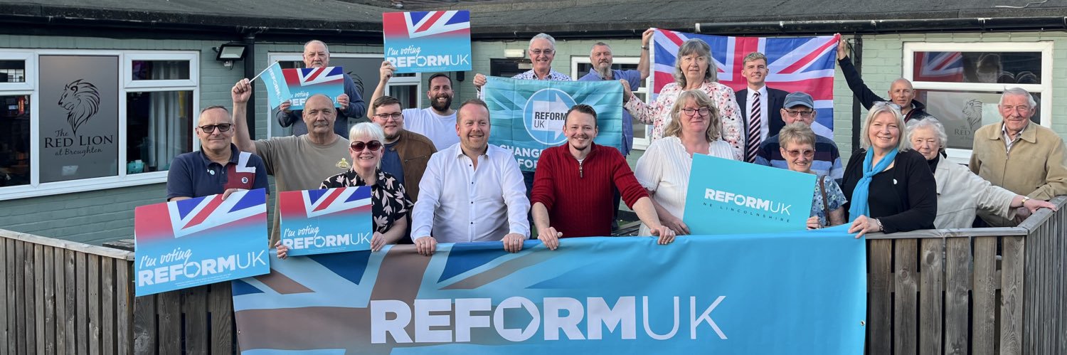 Reform UK NE Lincolnshire's banner