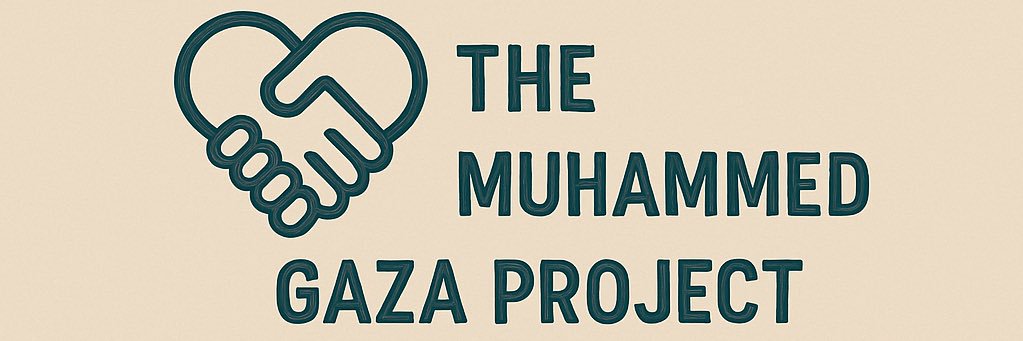 The Muhmmed project GAZA's banner