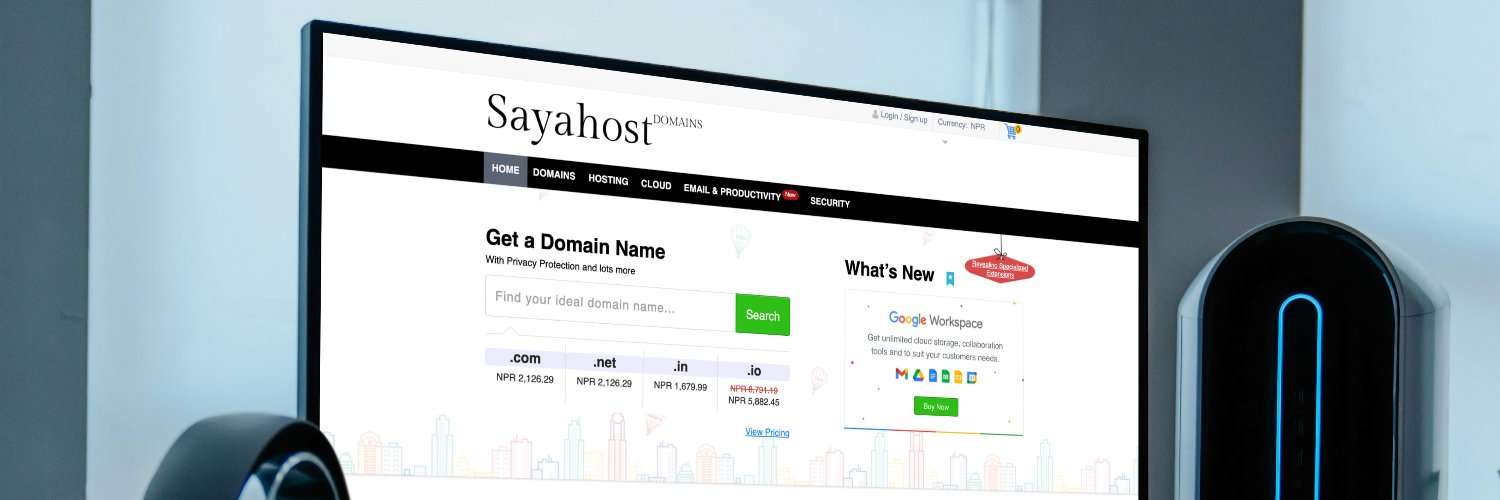 sayahost's profile banner image