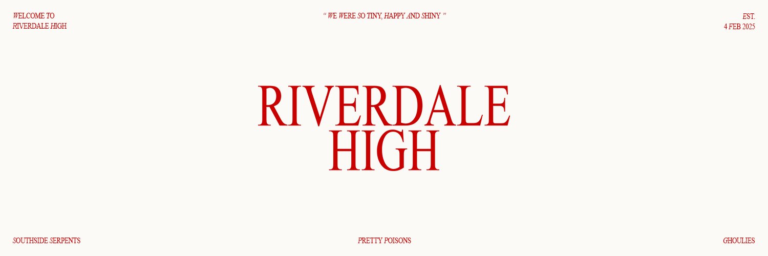 𝐑𝐢𝐯𝐞𝐫𝐝𝐚𝐥𝐞 𝐇𝐢𝐠𝐡 banner