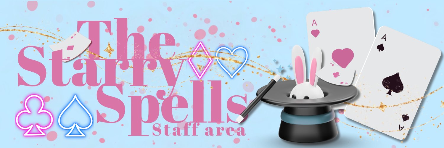Starry Spells Staff Only. banner