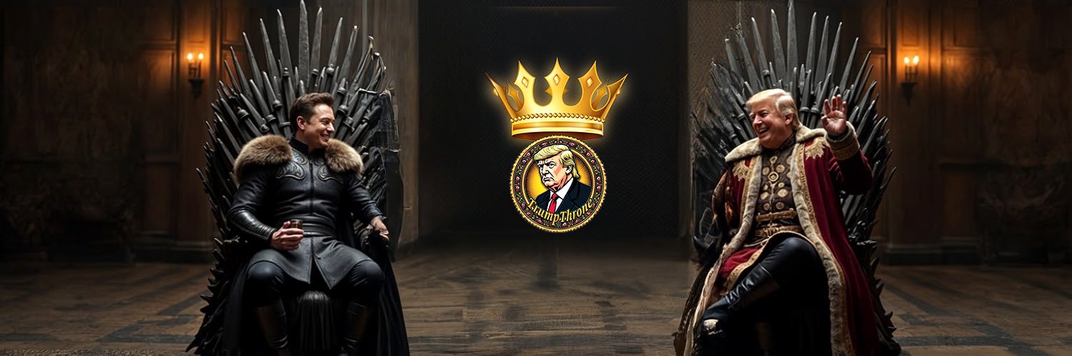 Trump Throne banner