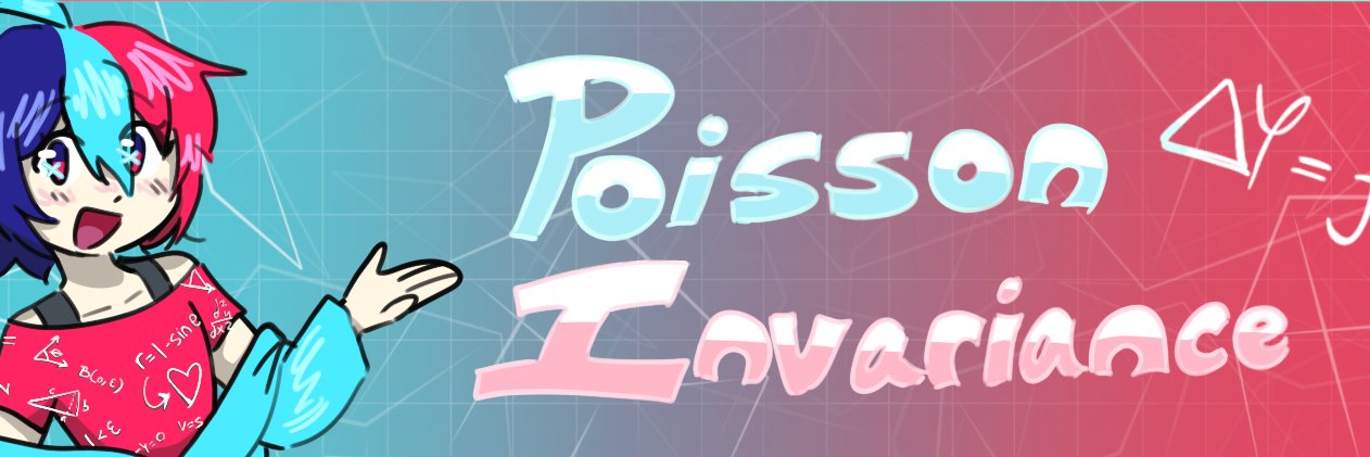 Poisson Invariance ∆φ Math VTuber banner