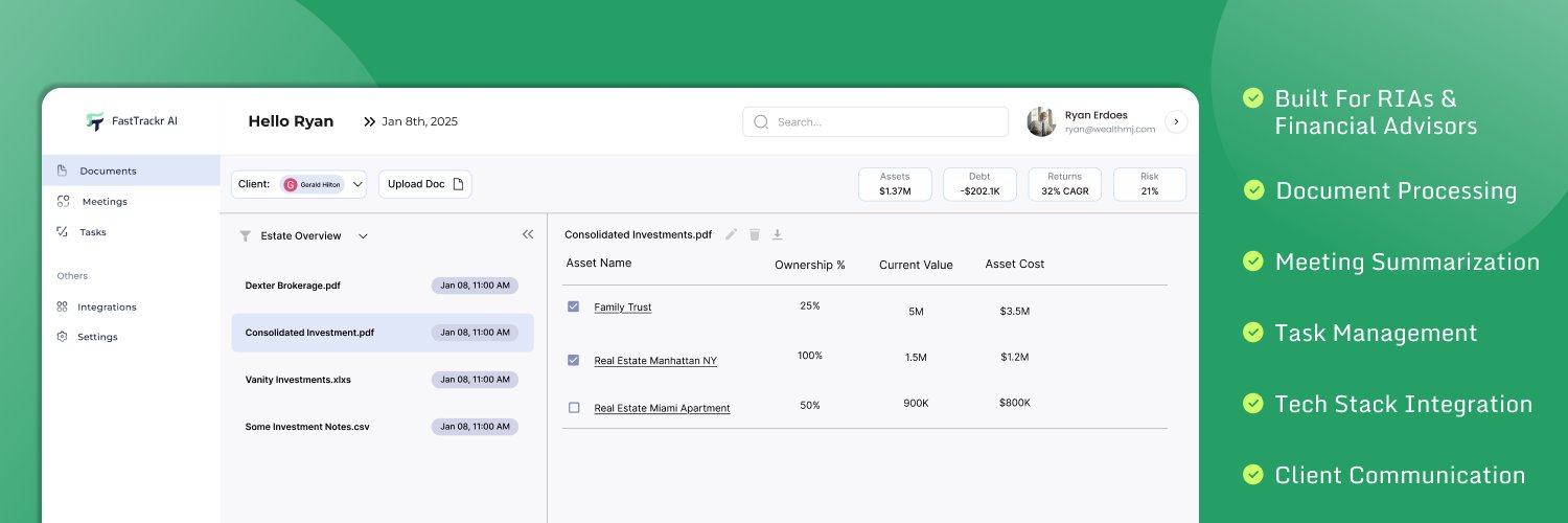 FastTrackr AI banner