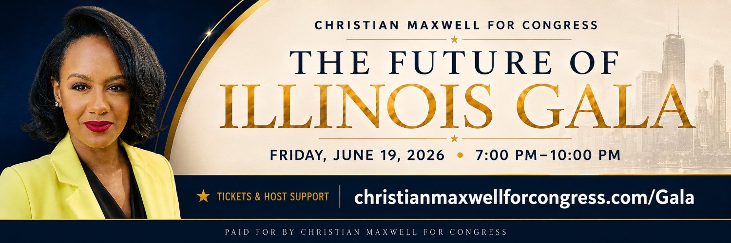 Christian Maxwell For Congress | IL-CD1 banner