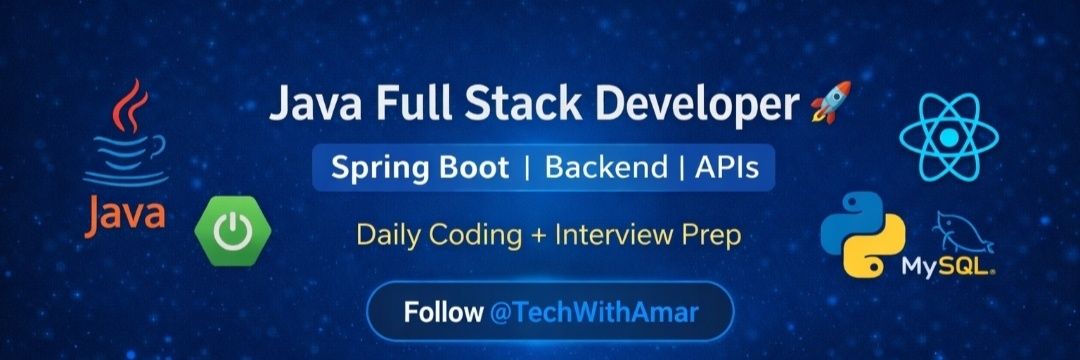Amar Deep | Java Full Stack Developer 🚀 banner