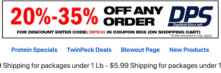 Dps Nutrition banner