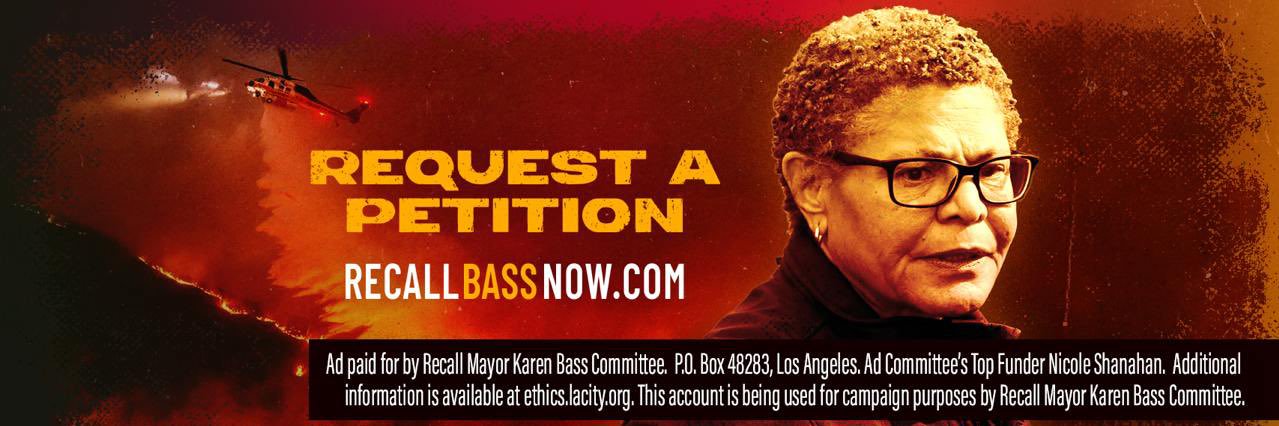 Recall Karen Bass's banner