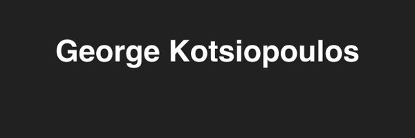 George Kotsiopoulos Profile Banner