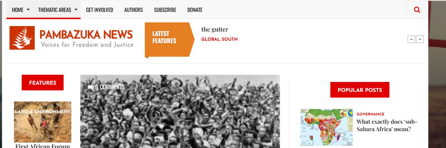 Pambazuka News's banner