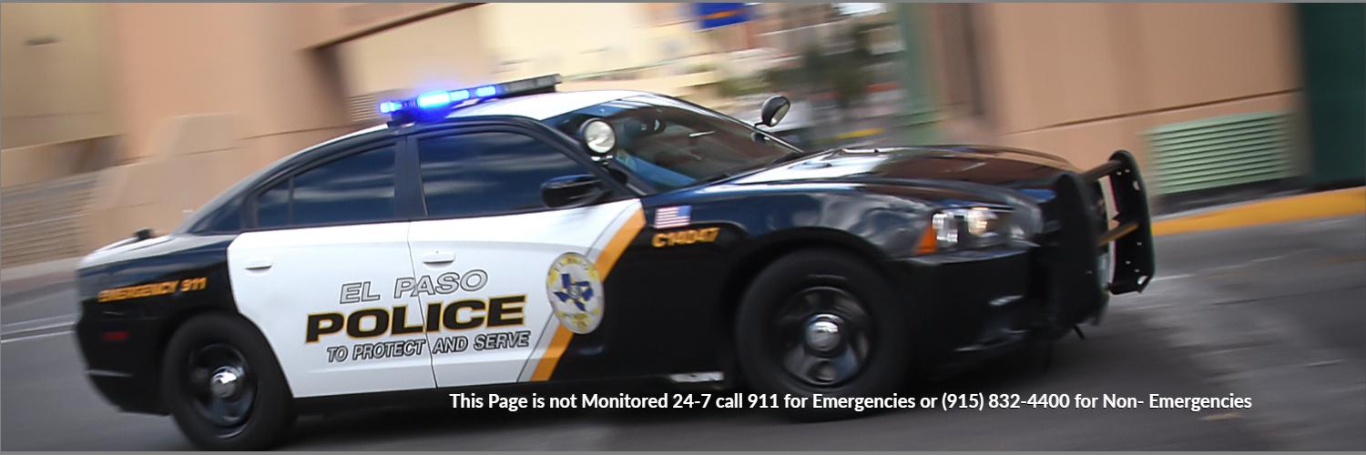 EL PASO POLICE DEPT banner