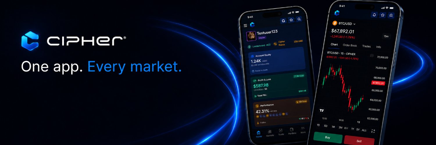tradeonCipher's profile banner image