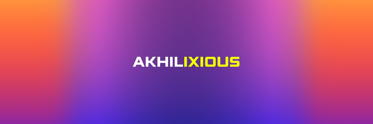 Akhilixious's profile banner image