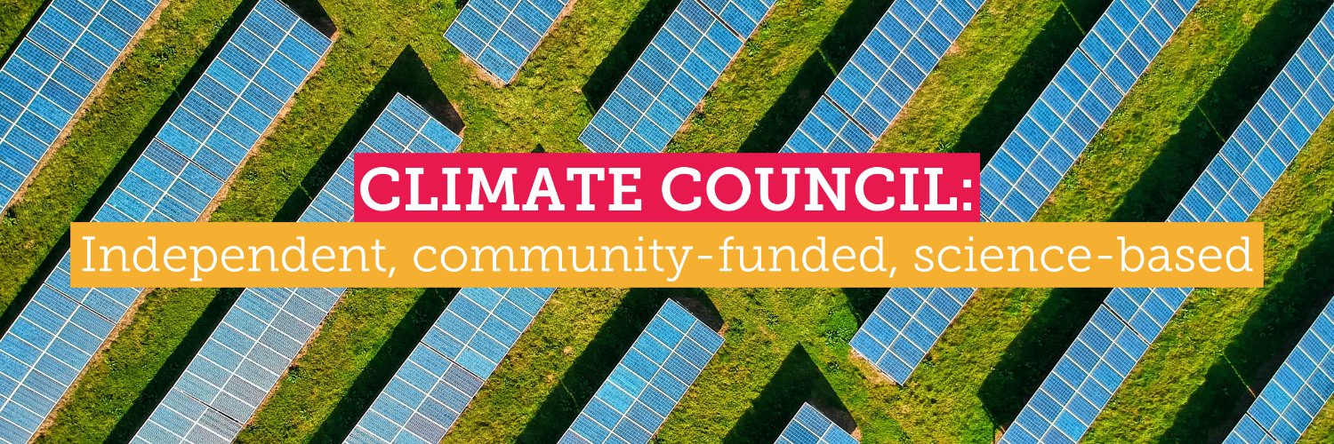 Climate Council's banner