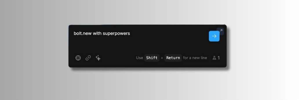 Supercharge for Bolt banner