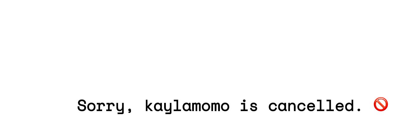 kaylamomo's profile banner image