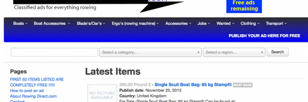 RowingDirect Profile Banner