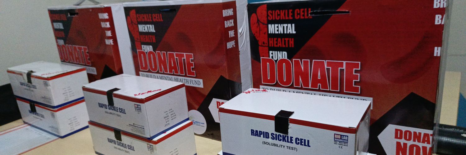 The sickle cell mental health fund's banner