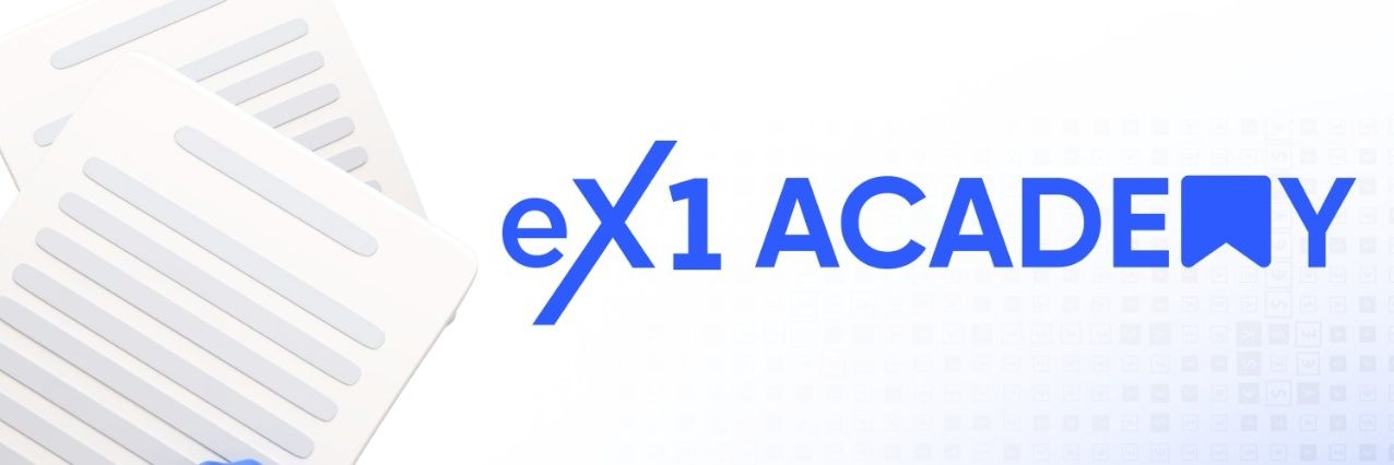 eX1 Academy banner