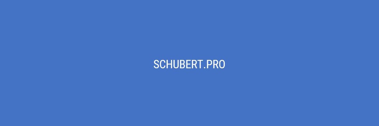 Schubert_pro's profile banner image