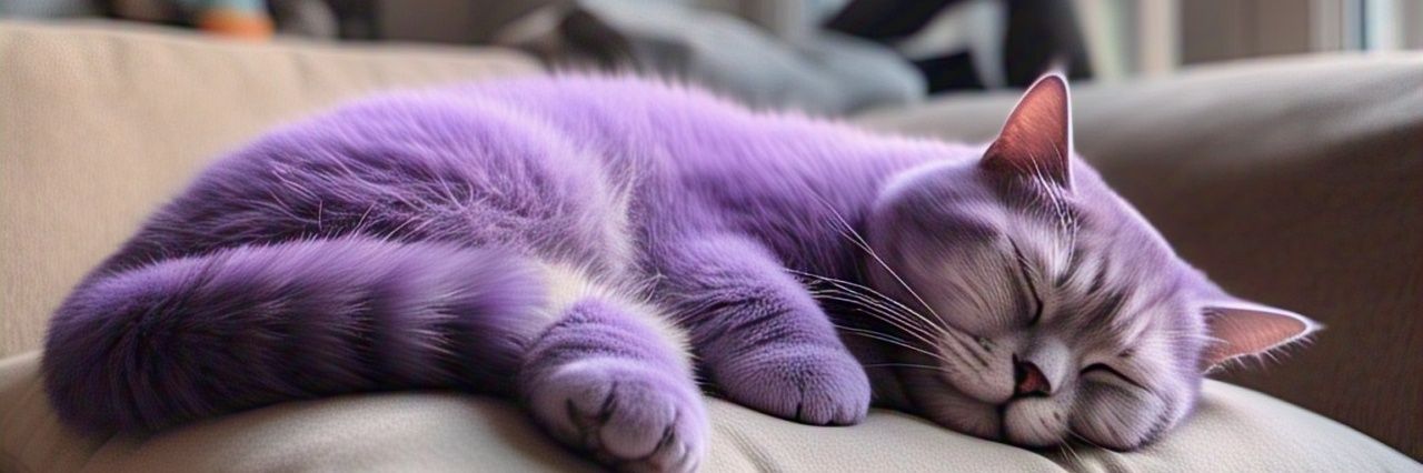 Purple Cat banner