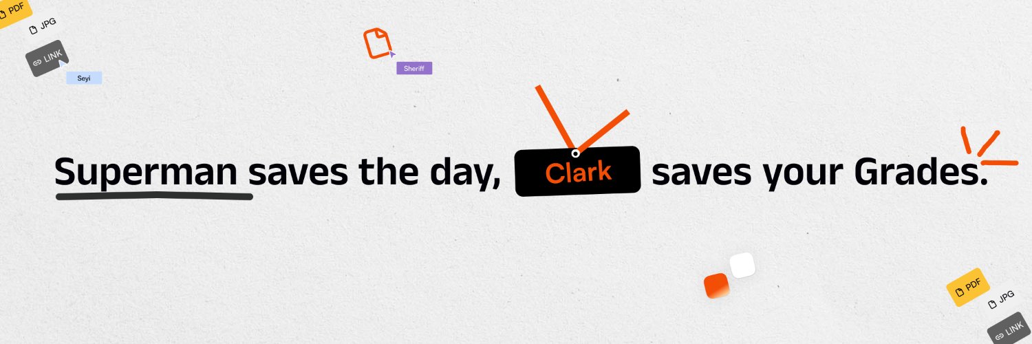 Clark!'s banner