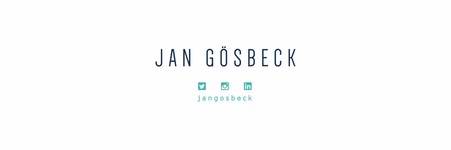 Jan Gösbeck banner